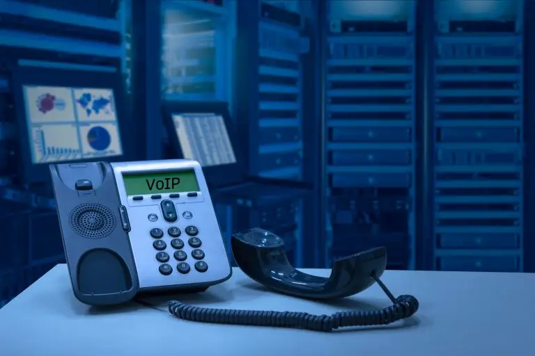 IP Telephone device with data center room